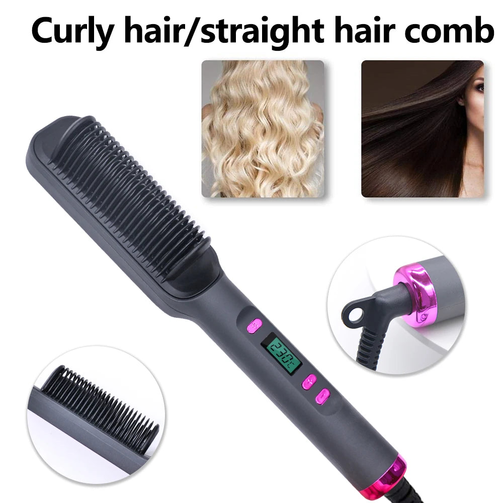 Smooth & Safe Hair Straightener Comb