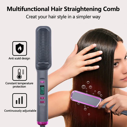 Smooth & Safe Hair Straightener Comb