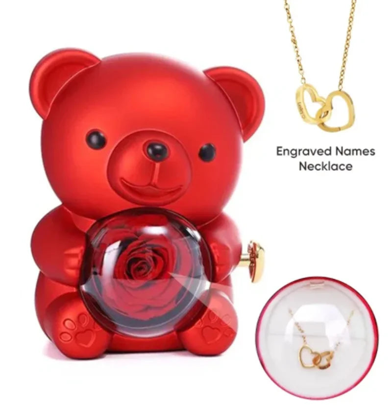 Enchanting Rose Teddy Gift Box